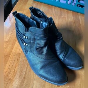 womens real leather booties